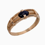 золотые кольца с драгоценными камнями 19046129